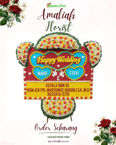 Karangan Papan Bunga Pernikahan di Orahili Tumori